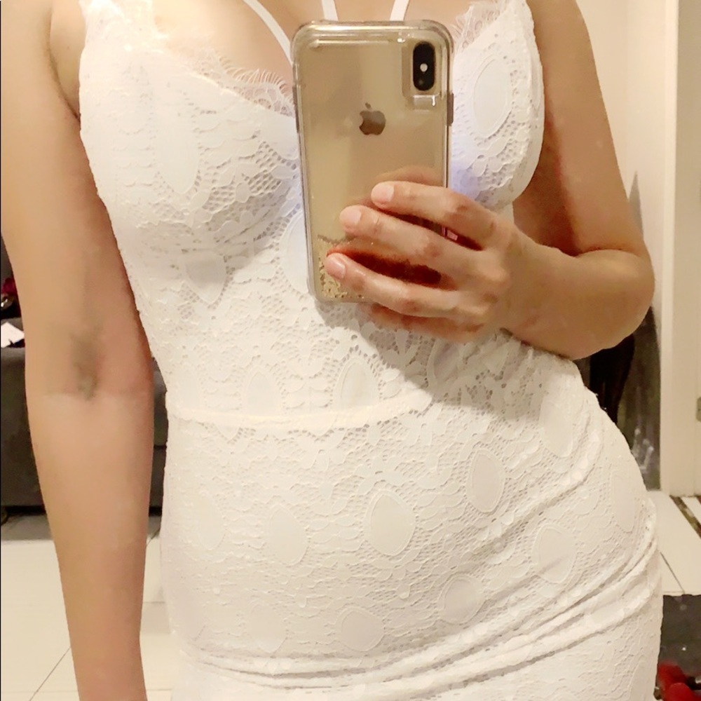White Lace Dress - Picture 1 of 2